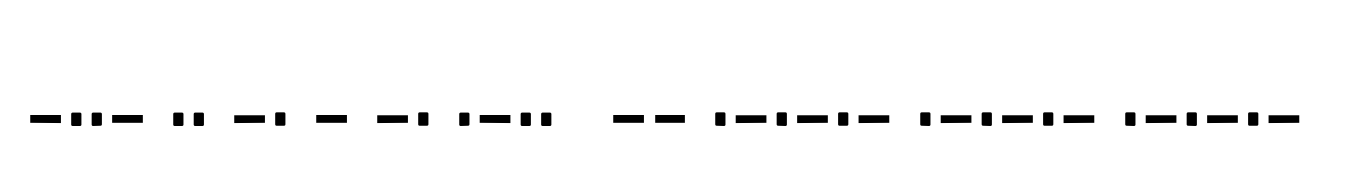 XIntnl Morse Code Regular